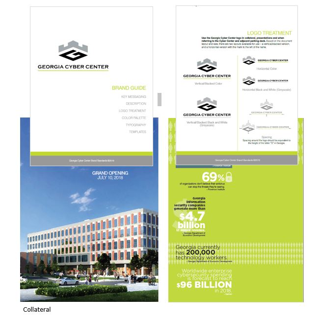 Georgia Cyber Center print collateral items