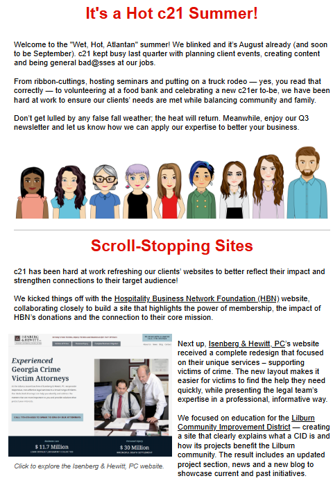 c21 communicator summer 2025 screengrab