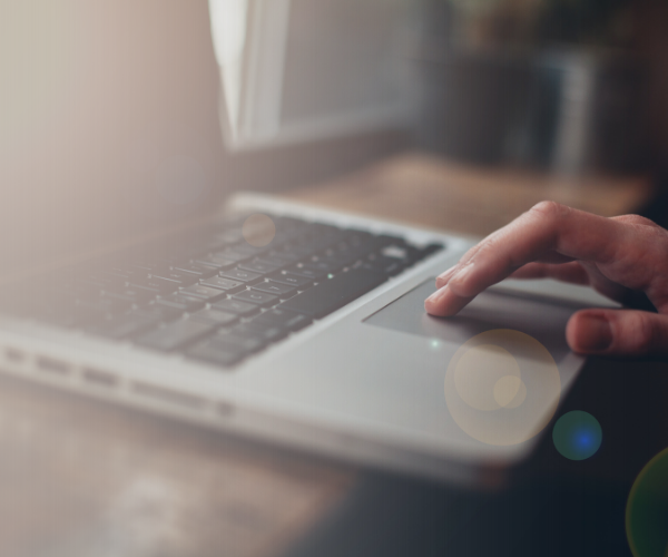 Email marketing Person checking marketing emails on their computer