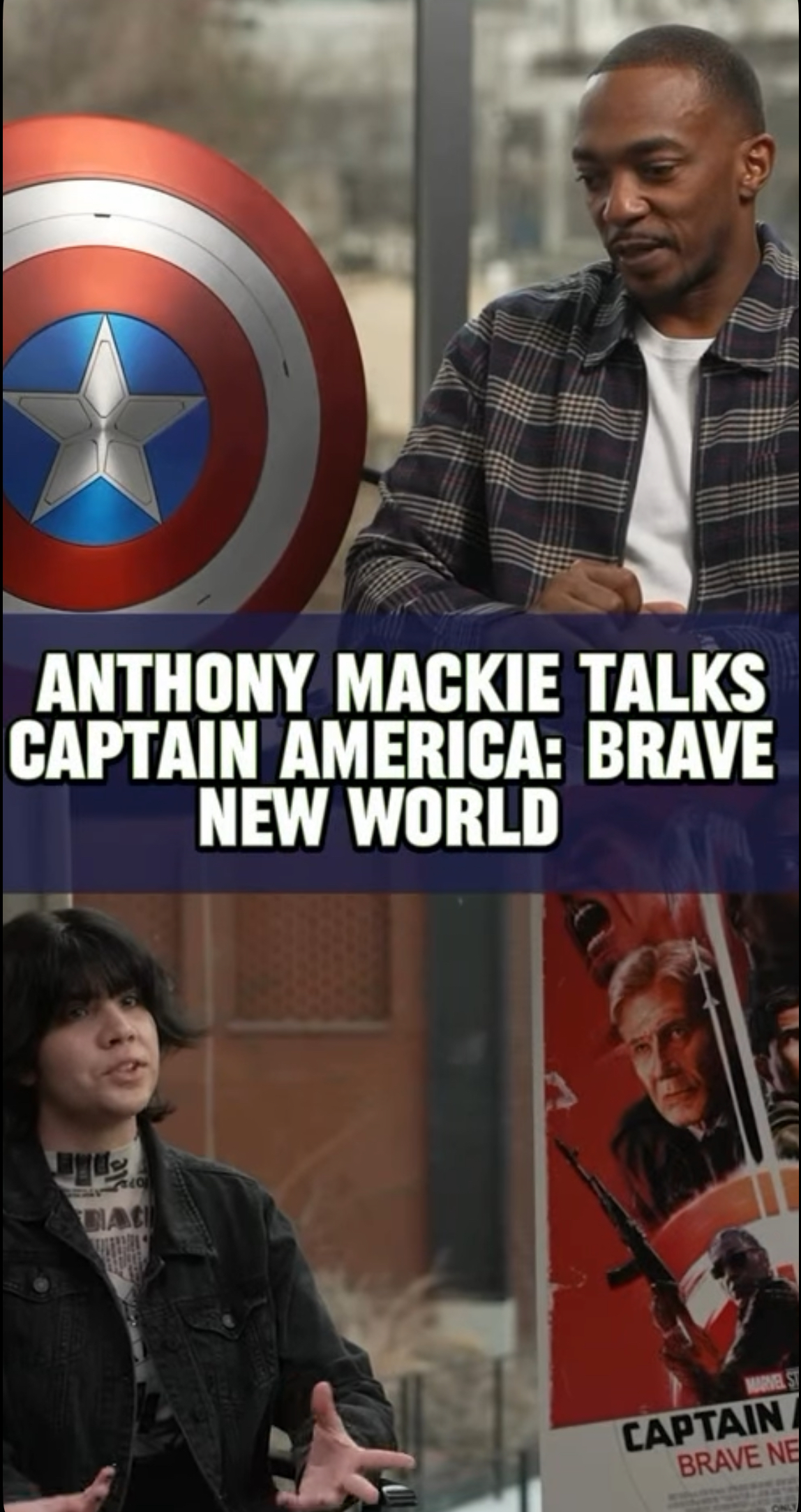 Anthony Mackie interview with Sloan for Captain America: Brave New World