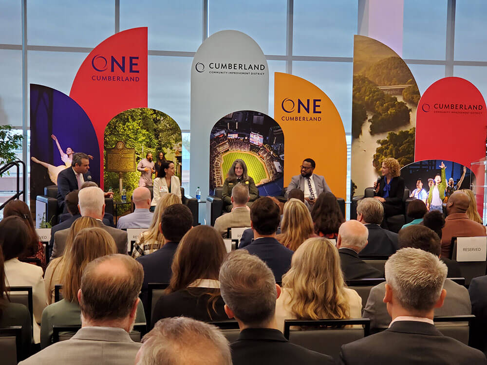 One Cumberland event panel One Cumberland event panel